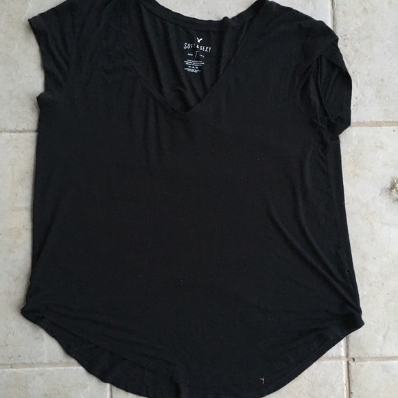 Classic super loose and soft wide neck tee shirt - Picture 2 of 4
